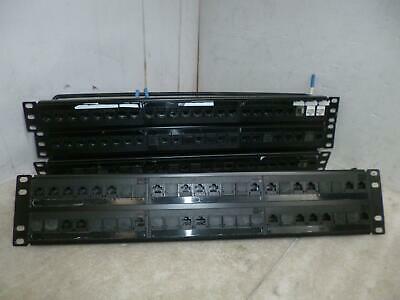 Lot of 5 rack mount patch panels (119 ports in total)&