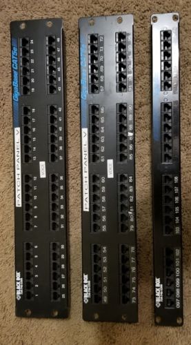 2ea Leviton 48 Port CAT 5e patch panel 1ea 24 Port