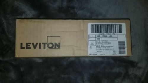 Leviton 5G596-U89 12 Port Cat 5E Patch Block