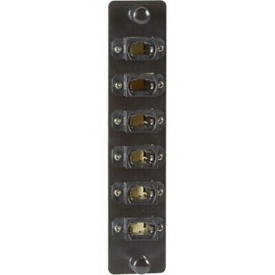 Black Box High-Density Adapter Panel, (6) MTP-style MPO Connectors, Black
