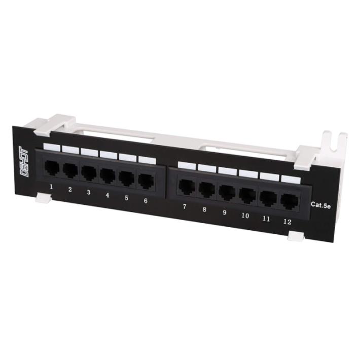 Dshot12 Port UTP 10 inch Cat5e network Wall Mount Surface Patch Panel