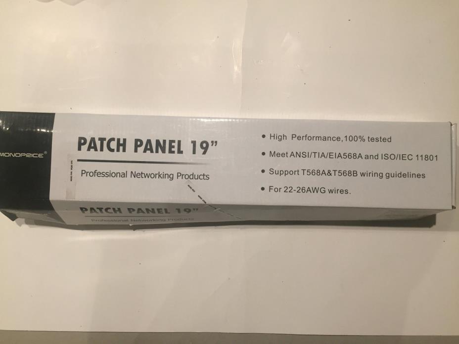Monoprice 7305 Cat6 Patch Panel 110 Type 48 Port (568A/B Compatible)