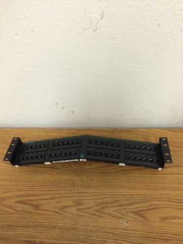 Ortronics 48-Port Cat 5E Curved Patch Panel System OR-PHA5E6U48 Used Working