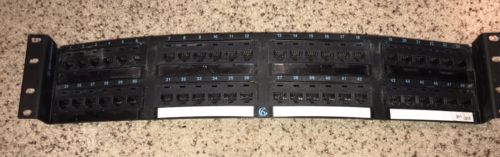 Used Ortronics OR-PHC66U48 Cat6 48 Port Curved Patch Panel 110/6 Port T568A/B