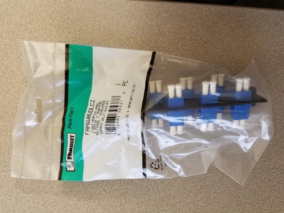 Panduit FAP6WBUDLCZ Multimode / Singlemode 6 Duplex LC Fiber Adapter Panel
