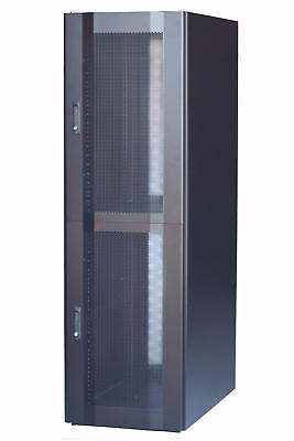 DSI 2 Compartment Colocation Server Rack - DSI 1242G2 Colo w/Secure Cable Runway