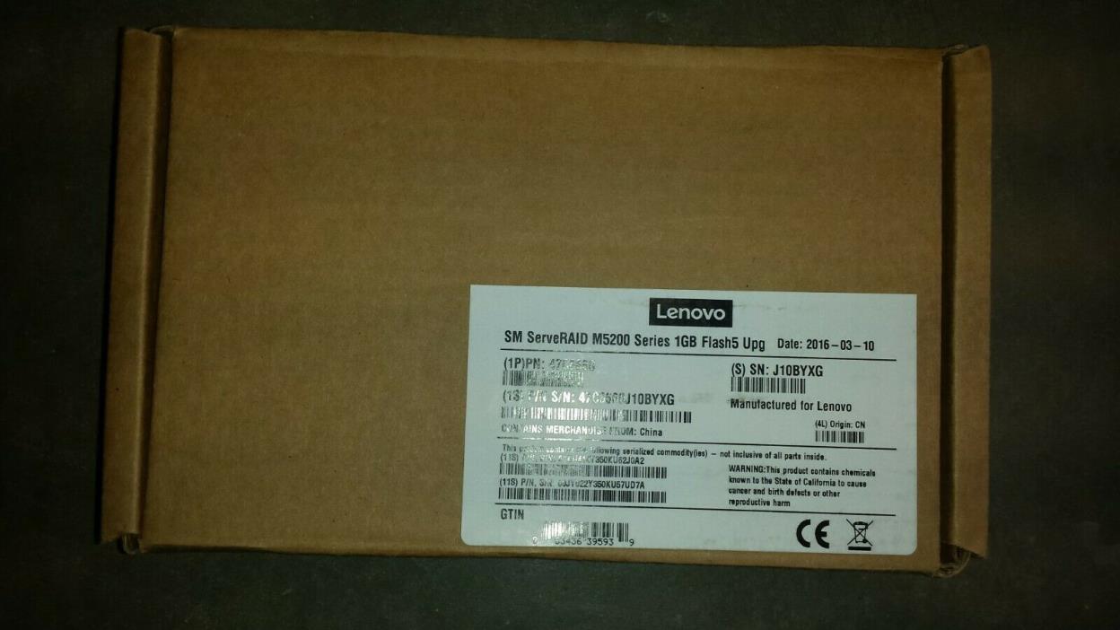 Lenovo 47C8660 Serveraid M5200 Series Raid 5 Upgrade