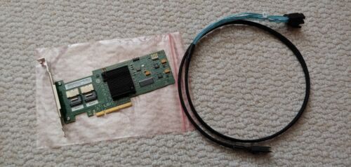 IBM M1015 SAS/SATA PCIe RAID Card with Mini SAS to 4 SATA Breakout Cable