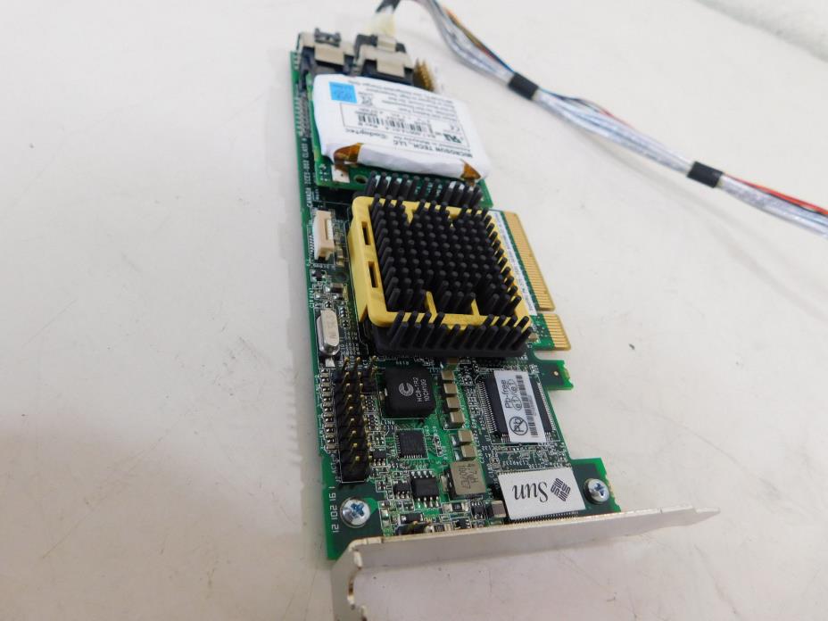 Sun 375-3536 StorageTek 8-port SAS RAID Controller W/BBU Battery Cable Low