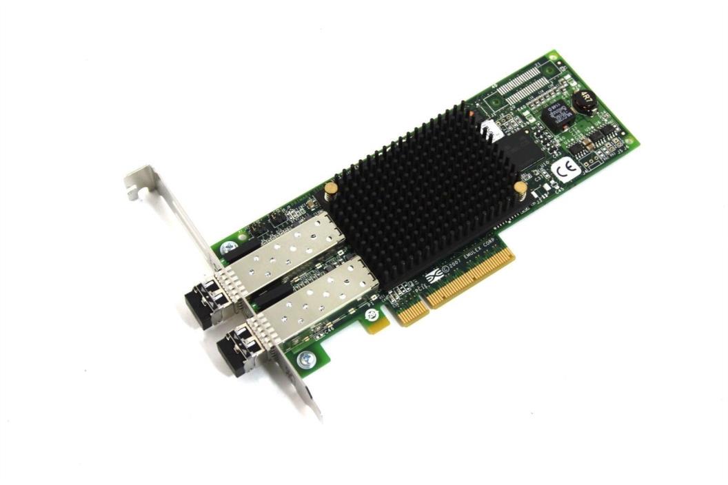 Emulex LPE12002-E 8GB FC HBA Dual Fibre Channel PCI-e Host Bus Adapter