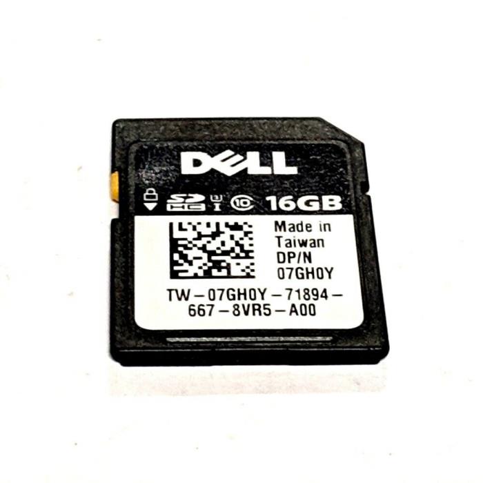 Dell 7GH0Y 16GB iDRAC6 vFlash Class 10 SD Card for PowerEdge Servers