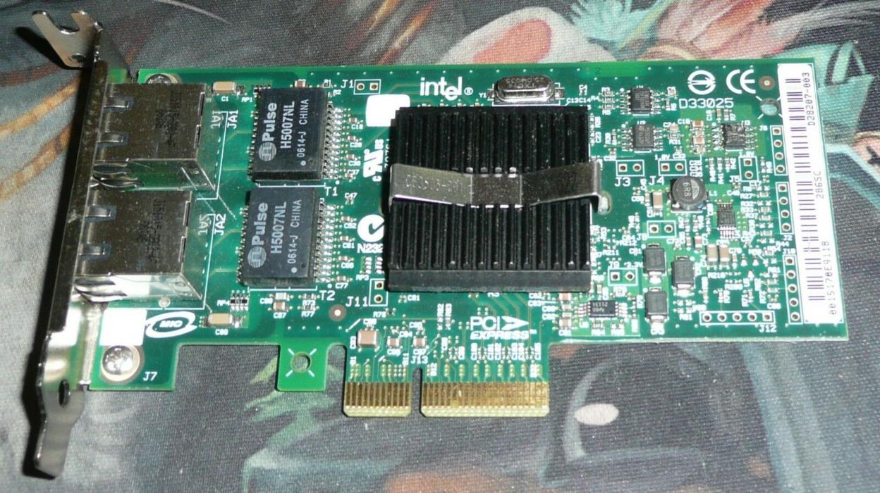Intel Dual Port PCI-e Gigabit Network Server Adapter Low Sun 371-0905-01