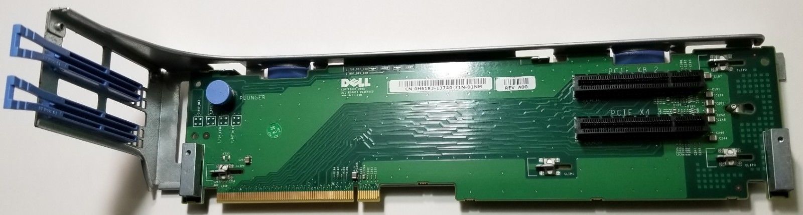 Dell PowerEdge 2950 PE2950 2-Slot PCI-E 8x 4x Left Riser Board H6183