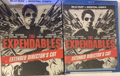 The Expendables (Blu-ray Disc, 2011, Extended Directors Cut) W/ Slipcover NEW