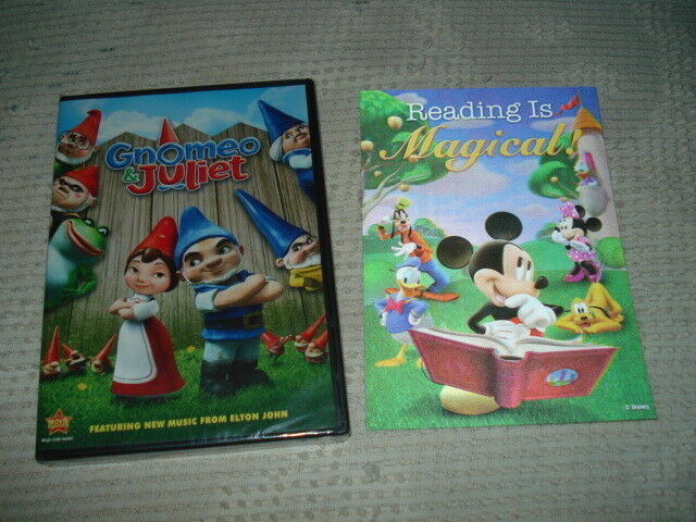 Disney GNOMEO & JULIET New DVD Plus Mickey Mouse 3-D Lenticular Collector Card!