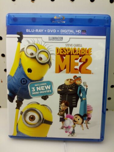 DESPICABLE ME 2 (Blu-ray + DVD + DIGITAL HD CODE) WITH SLEEVE