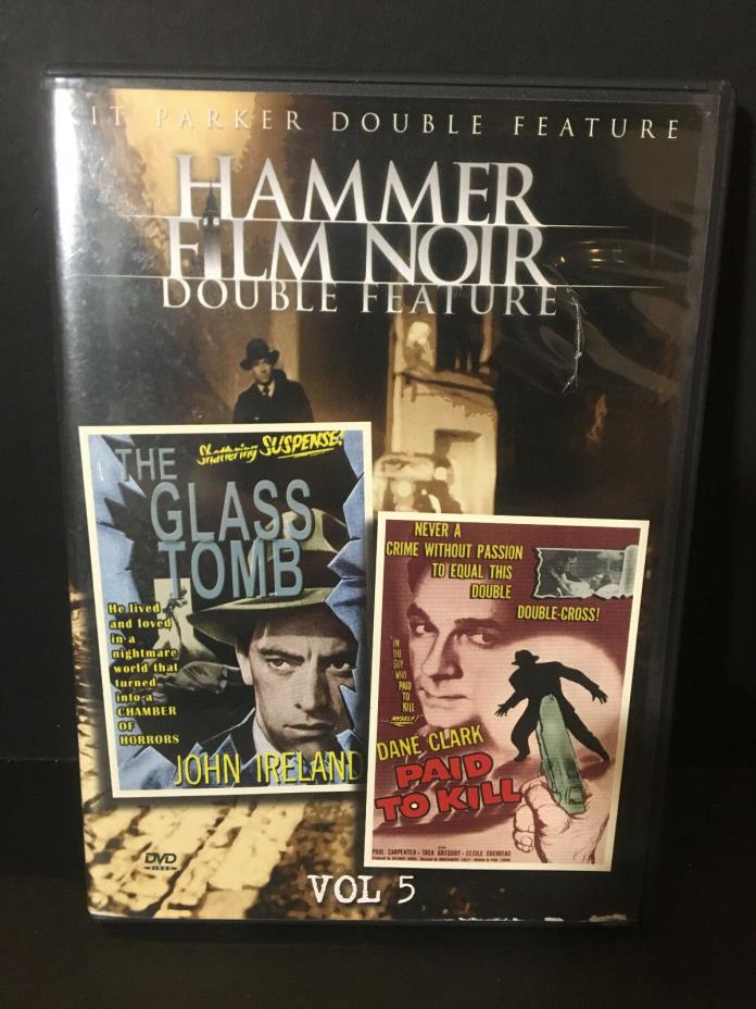 Hammer Film Noir Vol. 5 The Glass Tomb Paid to Kill Rare Double Feature OOP USED