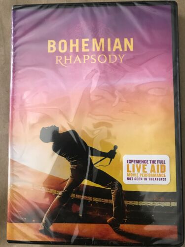 BOHEMIAN RHAPSODY 2018 DVD + Widescreen NEW Free Shipping Freddie Mercury