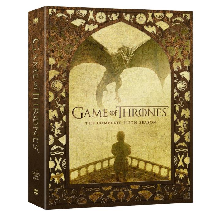 Game of Thrones: The Complete Fifth Season 5 (DVD, 2016, 5-Disc Set)