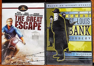 Steve McQueen in The Great Escape & The Great St.Louis Bank Robbery (DVD