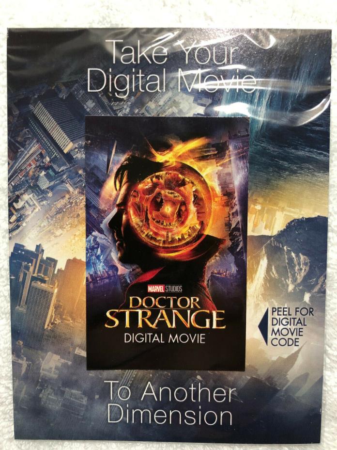 MARVEL'S DOCTOR STRANGE BLU RAY - HD DIGITAL CODE ONLY (NO BLU RAY OR DVD DISCS)