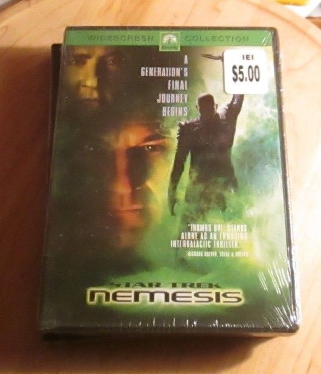 Star Trek: Nemesis (DVD, 2003, Widescreen - Checkpoint Packaging) sealed