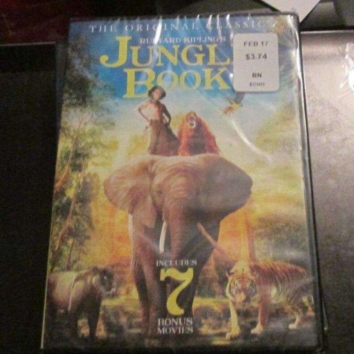 The Jungle Book: Includes 7 Bonus Movies (DVD, 2016, 2-Disc Set) sealed