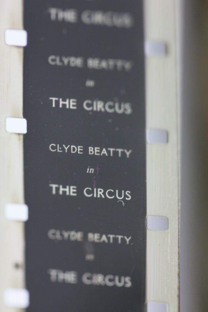 16mm Ideal Film CIRCUS Clyde Beatty Trainer & 1931 SCRAPPY Cartoon Movie Reels