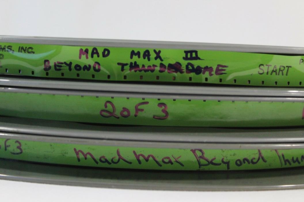 Mad Max Beyond Thunderdome 16mm Full Feature Film on 3 Reels Mel Gibson
