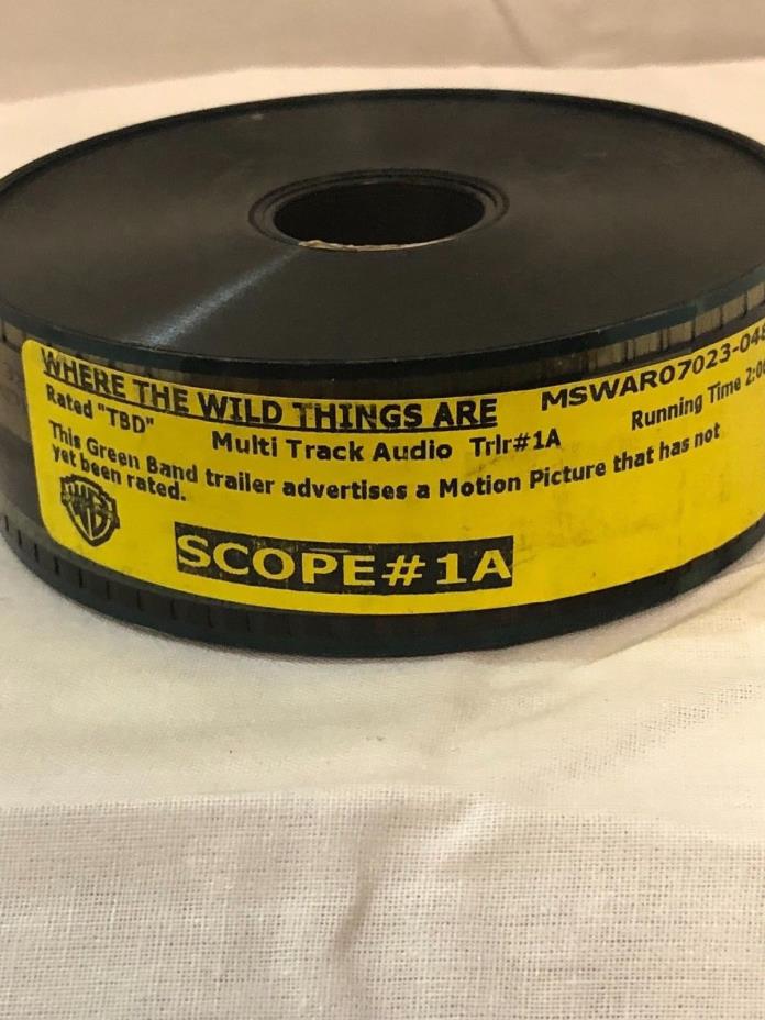 35mm Movie Trailer Film, Where The Wild Things Are  , Collection, Theater