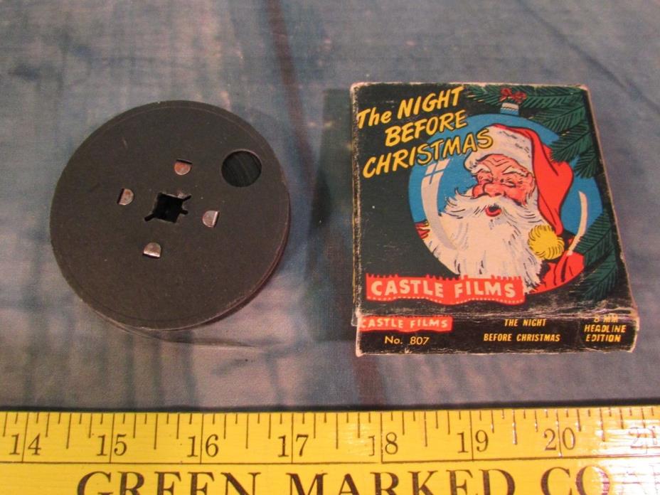 The Night Before christmas 8 MM headline edition No. 807 castle films