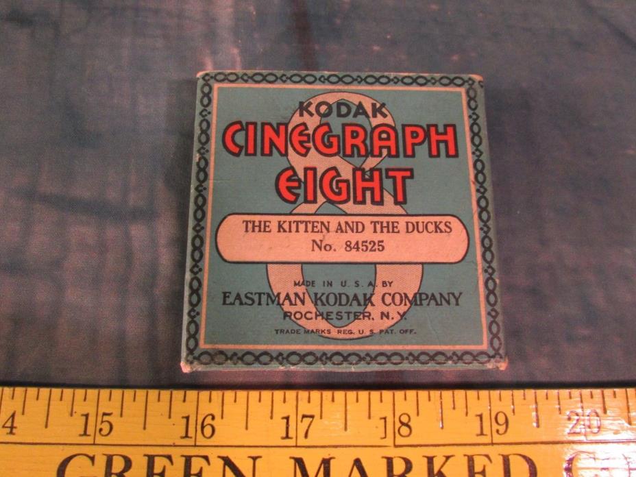 The Cinegraph eight Kittens and ducks 8 MM No. 84525 Kodak films 1930