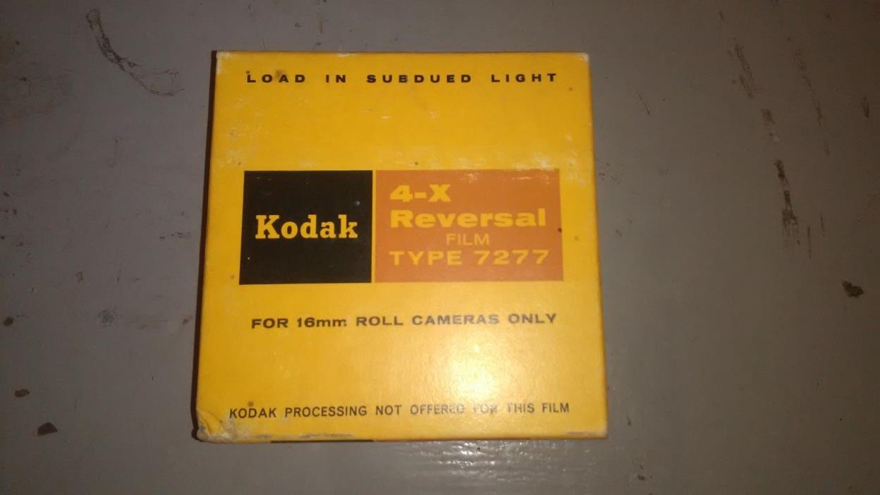 16mm KODAK 4-X REVERSAL FILM 7277 100 FT Unused Rare