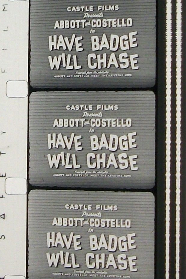 HAVE BADGE WILL CHASE ABBOT & COSTELLO 16MM FILM MOVIE *16  ON 7