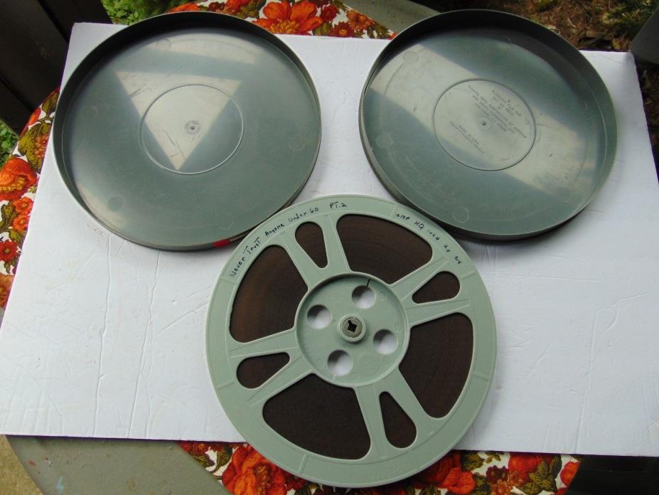 Vintage 16MM  Plastic 12 inch Reel with film and Plastic canister Lot 2