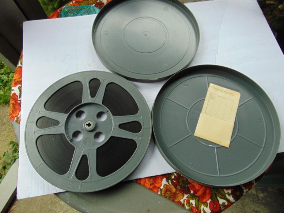 Vintage 16MM  Plastic 12 inch Reel with film and Plastic canister Lot 1