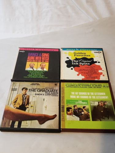 Lot of 4 Music Reels 7 1/2 IPS The Graduate  The Lettermen Golden Favorites