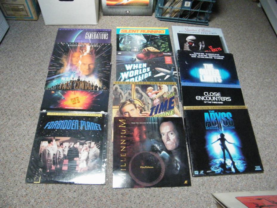 Lot of 12 Sci-Fi Laserdiscs includes 3 Boxsets