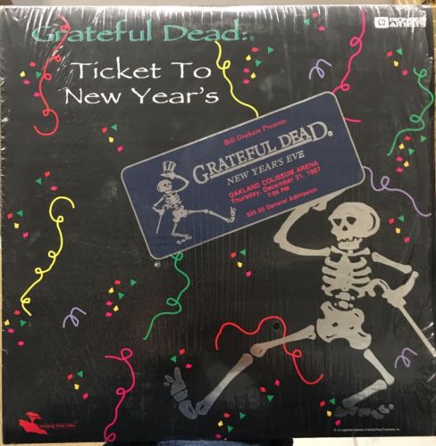 Grateful Dead Ticket To New Year Laserdisc LD 3 Sides Digital Sound 12-31-1987