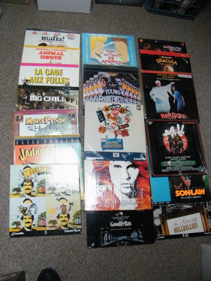 Lot of 18 of Dad's Favorite Laserdiscs
