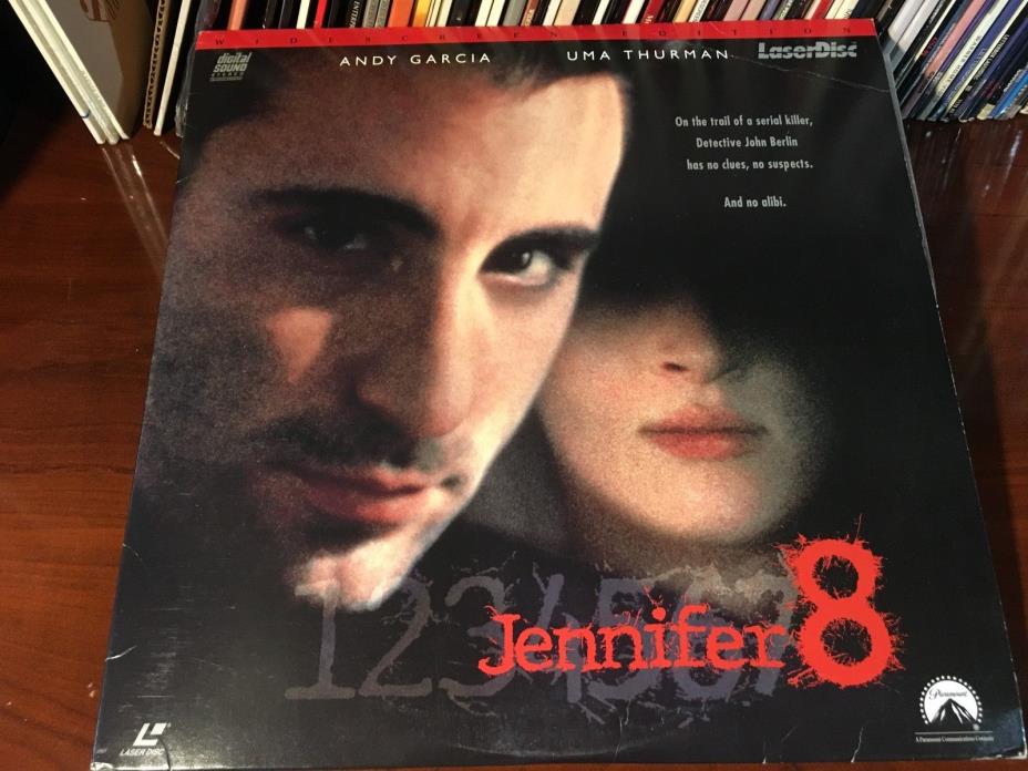 Laserdisc JENNIFER 8 1992 Andy Garcia Uma Thurman Widescreen Edition 2-Disc Set
