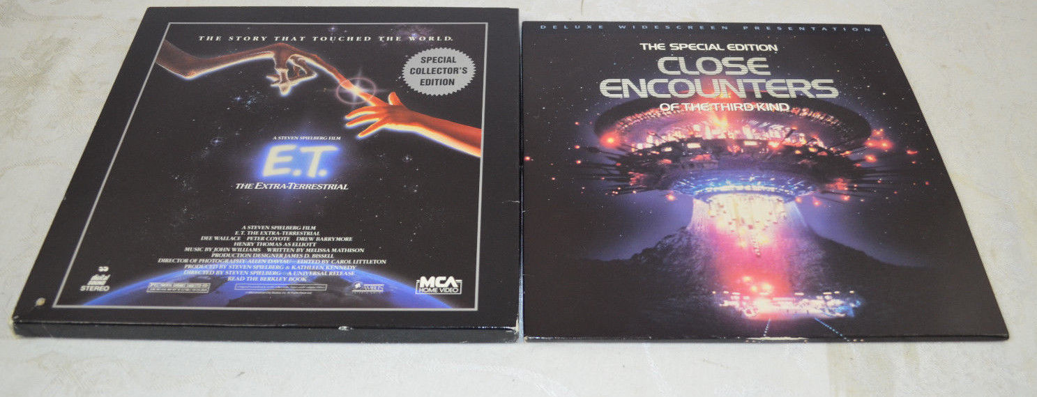 E.T. and Close Encounters of the third kind Special Edition Laserdisc 2 movies
