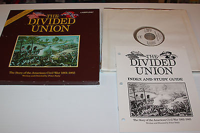 THE DIVIDED UNION, THE STORY OF THE AMERICAN CIVIL WAR 1861-1865--1987 LASERDISC