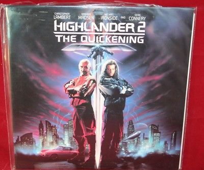 Laserdisc {n} * Highlander 2: The Quickening * Christopher Lambert Sean Connery