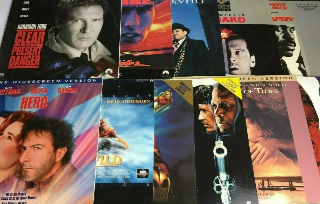 Laser Discs Lot Of 11 Crime, Drama, Thriller, Action, Romance, Comedy