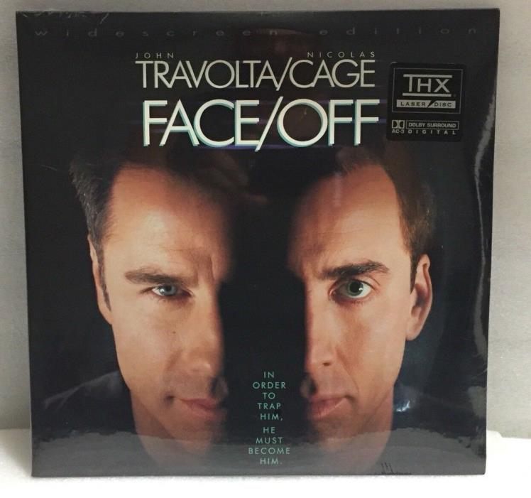 Face/Off, John Travolta, Nicolas Cage, THX Dolby AC3 Digital Laser Disc - NIP