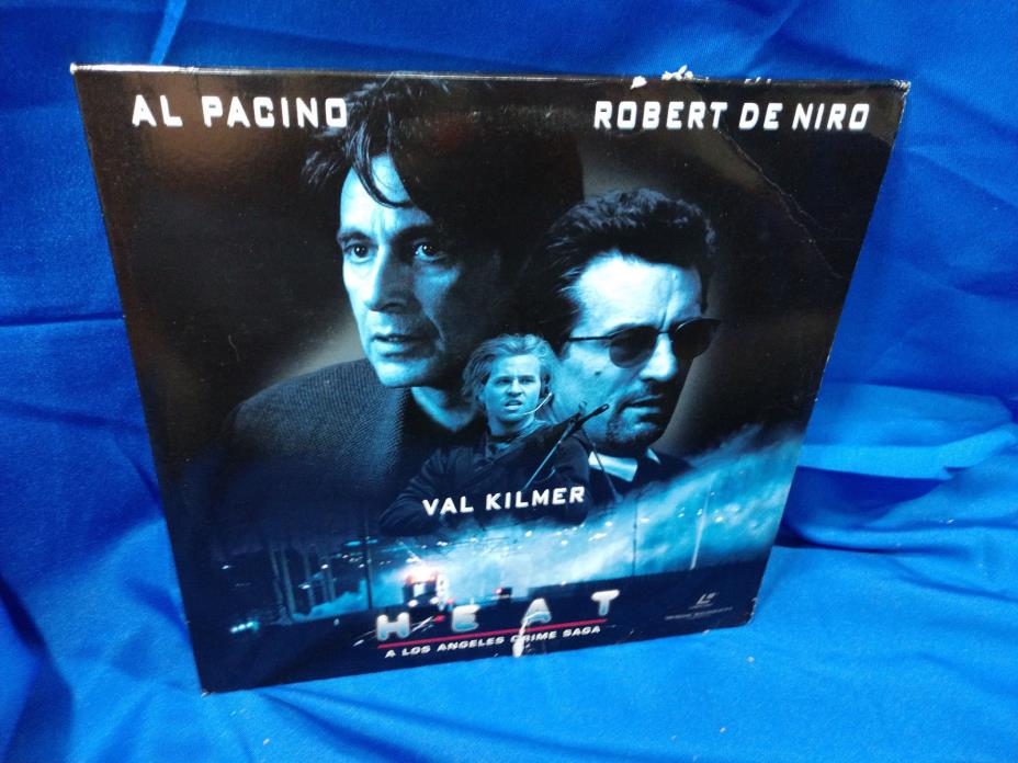 Heat Widescreen Laserdisc 1995 Film Movie WB Al Pacino Robert De Niro Val Kilmer