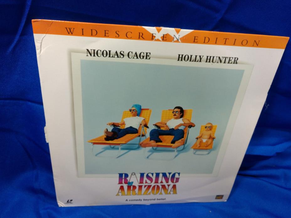 Raising Arizona Widescreen Laserdisc 1987 Film Movie Fox Coen Bros Nicolas Cage