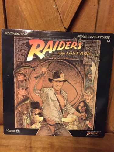 Raiders Of The Lost Ark Laser Disc Laservideo Laserdisc Movie  Harrison Ford