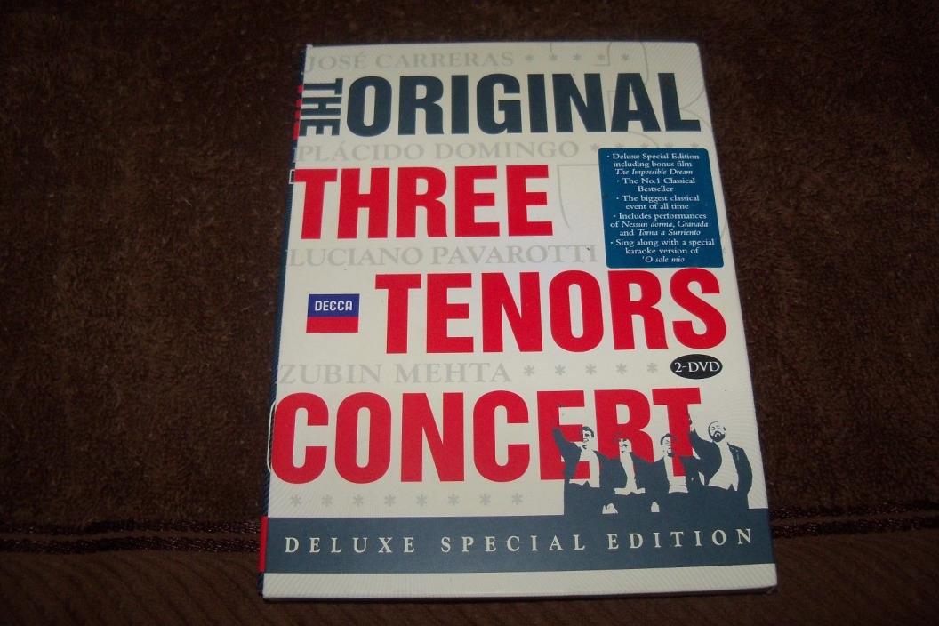 The Three Tenors in Concert, Carreras, Domingo, Pavarotti, Mehta, Deluxe 2 disc